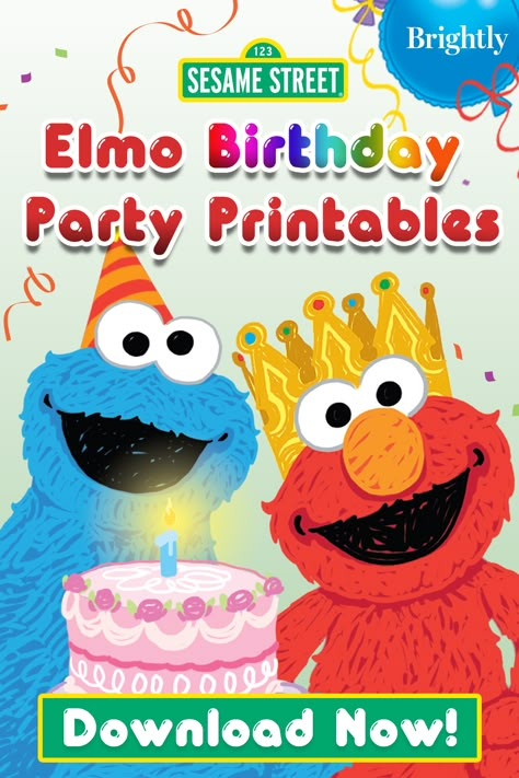 Celebrate your birthday with Elmo! Download and print this activity packet, then share it with your birthday guests for a day of Elmo-filled fun. Elmo Birthday Party Activities, Sesame Street 2nd Birthday Invitations, Free Sesame Street Party Printables, 1st Birthday Elmo Photoshoot, Sesame Street Birthday Invitations Free, Sesame Street Free Printables, Elmo Party Games, Elmos World First Birthday, Elmo Craft