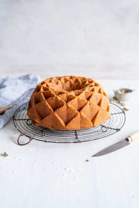 Cardamom Sour Cream Bundt Cake with Cardamom Syrup Glaze — Cloudy Kitchen Banana Sponge Cake, Pastry Photography, Cloudy Kitchen, Easy Bundt Cake Recipes, Sweetie Cake, Dessert Breads, Easy Bundt Cake, Savory Cakes, Baking Journal