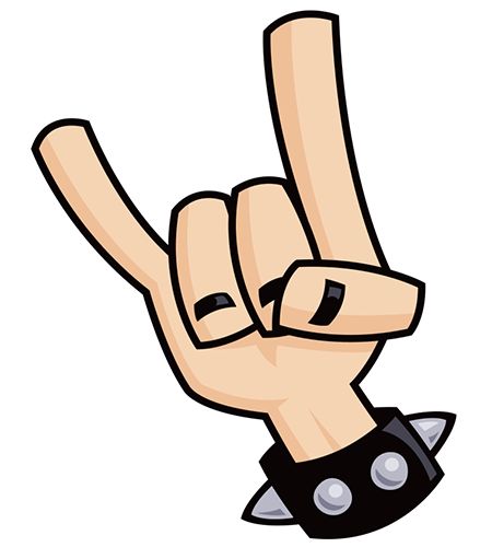 metal music charicatures  | Paste the emoticon in the File name field and click Open . Devil Horns, Heavy Metal Rock, Hand Sign, Heavy Metal