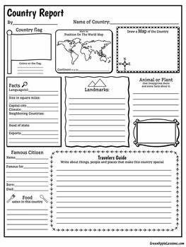 Pretty Country Report Template Photos Fillable Online Country inside ... Country Research Project Template, Create Your Own Country Project Ideas, Country Research Projects For Kids, Country Report Project, World Cultures Classroom, Poster Project Ideas, Country Research Project, Research Project Ideas, Book Report Template