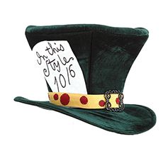 Fancy Dress Hat - The Mad Hatter Top Hat Top Hat Costume, Mad Hatter Top Hat, Mad Hatter Costume, Mad Hatter Hat, Alice In Wonderland Costume, Mad Hatter Hats, Novelty Hats, Wonderland Costumes, Alice In Wonderland Tea Party