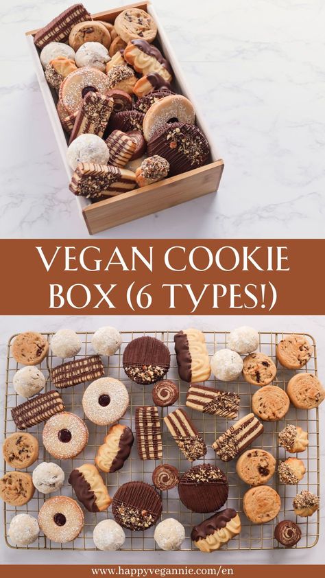 Cookie Box Vegan, Vegan Danish Butter Cookies, Best Vegan Christmas Cookies, Vegan Biscuits Cookies, Vegan Linzer Cookies, Vegan Cheesecake Cookies, Different Cookies Types, Quick Vegan Cookies, Vegan Italian Cookies