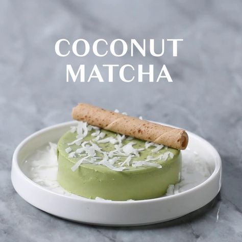 Dairy-Free Coconut Matcha Panna Cotta Recipe by Tasty Matcha Panna Cotta Recipe, Matcha Panna Cotta, Coconut Matcha, Matcha Coconut, Matcha Recipes, Tropical Desserts, Panna Cotta Recipe, Dairy Free Treats, Low Carb Vegetarian Recipes