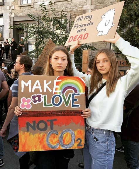 Protest Signs Climate, Climate Protest Signs, Save The Planet Aesthetic, Eco Activism, Protest Ideas, Climate Activism, All My Friends Are Dead, Environmental Activism, Glaciers Melting