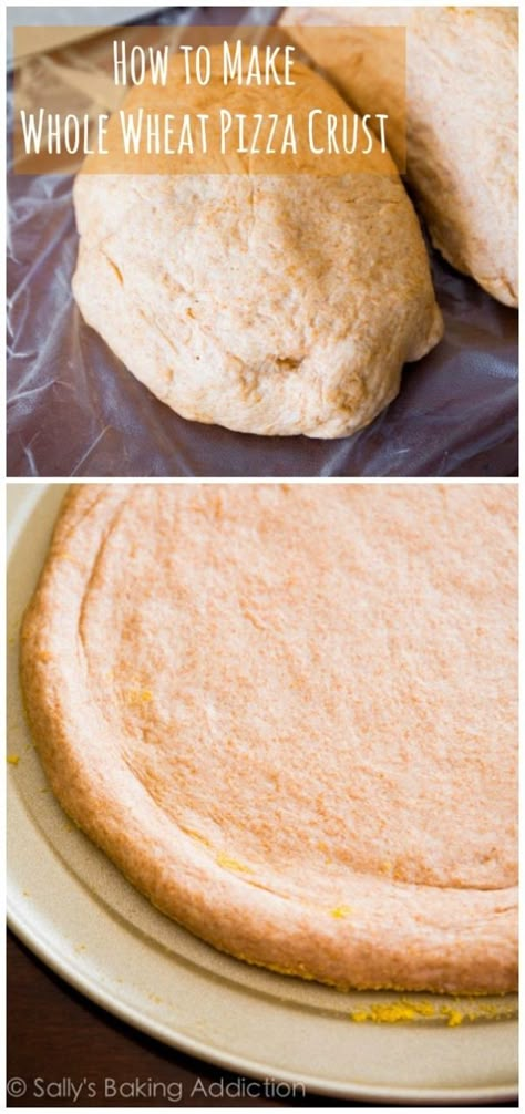 Whole Wheat Pizza Crust Recipe, Yakimeshi Recipe, Whole Wheat Pizza Crust, Wheat Pizza Crust, Wheat Pizza Dough Recipe, Pizza Lasagna, Wheat Pizza Dough, Pizza Stromboli, Wheat Pizza