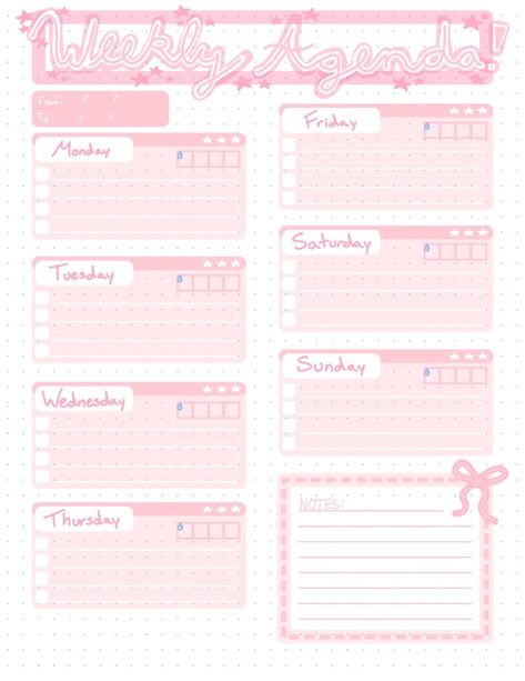 Coquette Barbie Pink Weekly Planner - Notability Gallery Weekly Planner Pink, Pink Weekly Planner, Aesthetic Folder, Cute Planners, Agenda Digital, 2025 Planner, Wallpaper For Laptop, Free Printables Organization, Pink Planner