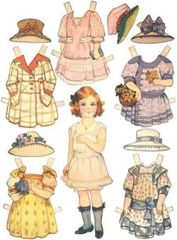 Free Printable Paper Dolls Stary Papier, Paper Doll Clothes, Free Printable Paper Dolls, Kraf Kertas, Vintage Paper Doll, Papel Vintage, Paper Dress, Paper Dolls Printable, Vintage Paper Dolls