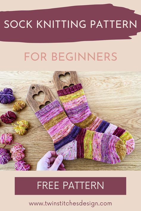 FREE Sock Knitting Pattern for beginners. Learn how to knit your first pair of socks for you or your loved ones. Video tutorials, step by step guides. Knitting patterns free, knitting patterns free socks kids, knitting charts free, knitting patterns inspiration, knitting patterns free womens, one skein sock yarn knitting projects, one skein sock yarn free mini projects, knitting designers. Free Knitted Sock Patterns For Beginners, Knitting Charts Free, Sock Knitting Pattern, Kids Knitting, Knitting Tutorials, Yarn For Sale, Sock Knitting, Sock Knitting Patterns, Yarn Knitting