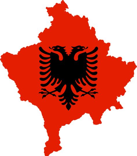 Albania And Kosovo Flag, Albania Flag Drawing, Albania Kosovo Flag, Kosova Flag, Titanic Tattoo, Kosovo Flag, Albanian Flag, Albania Flag, Flag Drawing