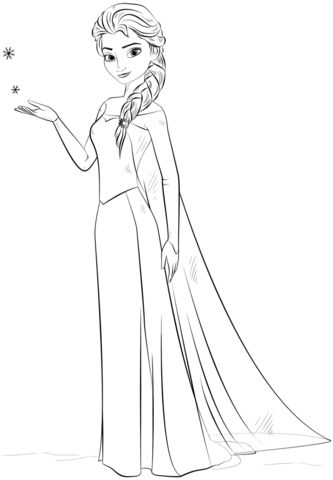 Ausmalbild: Elsa aus Frozen. Kategorien: Die Eiskönigin – Völlig unverfroren. Kostenlose Ausmalbilder in einer Vielzahl von Themenbereichen, zum Ausdrucken und Anmalen. How To Draw Elsa, Elsa Drawing, Elsa Coloring, Elsa Coloring Pages, Elsa Pictures, Anna Und Elsa, Frozen Coloring Pages, Disney Princess Colors, Disney Princess Coloring Pages