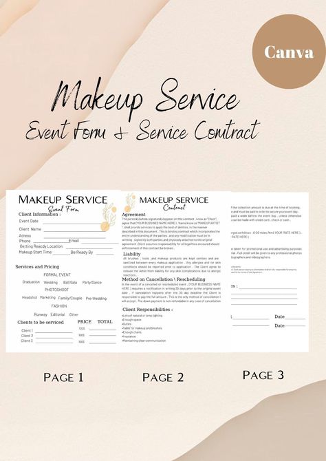 Editable Makeup Contract Template,Freelance Makeup Artist Contract,Makeup Artist,Makeup Contract Template, Cosmetology CANVA TEMPLATE , MUA Makeup Artist Contract, Makeup Contract, Freelance Makeup Artist Business, Makeup Artist Website, Makeup Artist Portfolio, Makeup Artist Makeup, Makeup Artist Kit, Artist Makeup, Freelance Makeup Artist