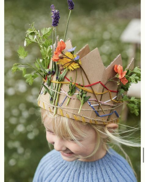 Nature Crown, Diy Nature, Crown For Kids, Diy Bebe, Autumn Crafts, Toddler Art, Baby Diy, Toddler Learning Activities, Nature Crafts