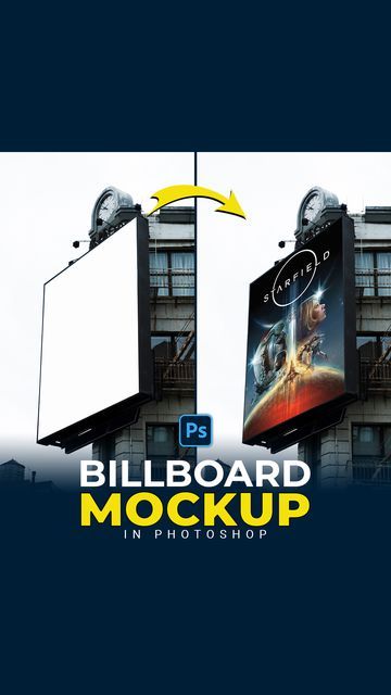 mypstips on Instagram: "Make Billboard Mockup in Photoshop #shorts Follow: @mypstips . For more detailed tutorials check out my YouTube channel! (Link in the Bio) . . #photoshop #photoshoptutorial #adobe #adobephotoshop #photoshopediting #photoshopart #photoshopcc #photoshopedit #photoshoptutorials #mypstips #graphicdesign #photoshopskills #billboardmockup #billboard #billboardphotoshop" Billboard Mockup, Photoshop Video, Photoshop Art, Photoshop Editing, Photoshop Tutorial, Photoshop Actions, My Youtube Channel, Youtube Channel, Mockup