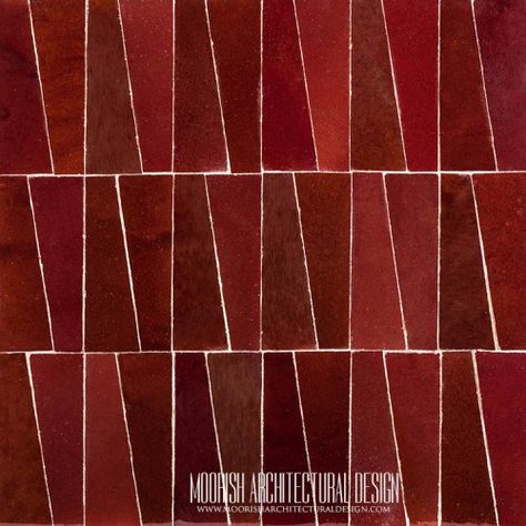 Moroccan themed bathrooms Mosaic Tiles Texture, Moroccan Tile Bathroom, Moroccan Style Bathroom, Red Mosaic, Zellige Tiles, Interior Tiles, Red Tiles, Tile Color, Zellige Tile