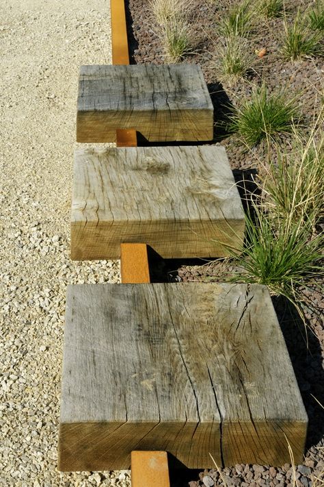 Water Board, Landscape Park, Reclaimed Lumber, Have Inspiration, Garden Features, Garden Bed, Modern Landscaping, Back Garden, Garden Spaces