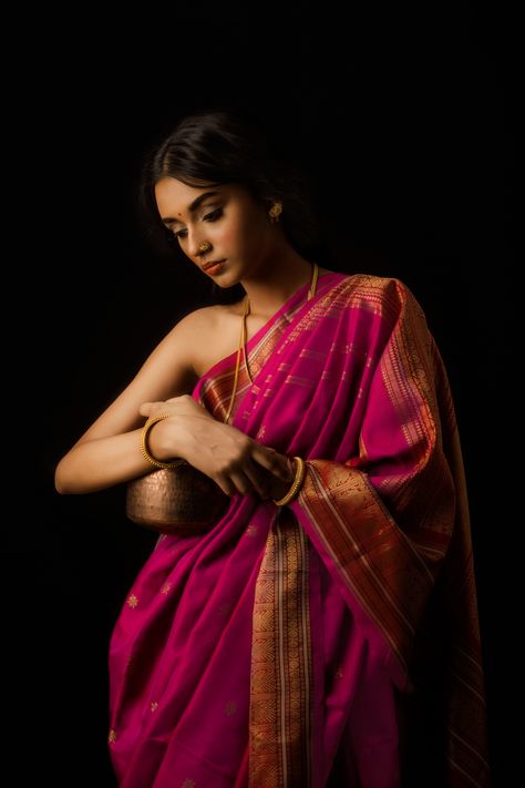 Shine in a glorious Kanakavalli (@thekanakavalliedit)⁠ sari that is a masterclass in the timelessness of a classic Indian drape! 🔗 TAP LINK IN BIO to browse more Kanjivaram sarees.⁠ ⁠ Sarees: Kanakavalli (@thekanakavalliedit)⁠ #kanakavalli #lovekanakavalli #kanjivaram #kanakavallibride #bride #bridal #wedding #handloom #silk #india #khushmag #Kanjivaram #Kanjivaramsaree Korean Pinterest, Bts Fashion, Simple Saree Designs, Indian Colours, Saree Poses, Indian Photoshoot, Saree Photoshoot, Kanjivaram Sarees, South Indian Bride