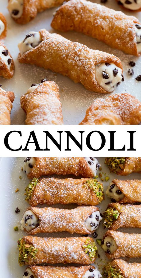 Canolis Recipe, Cannoli Recipe Easy, Shell Recipes, Cannoli Recipes, Fondue Ideas, Gallery Reception, Tiramisu Recipes, Sweet Ricotta, Italian Cannoli