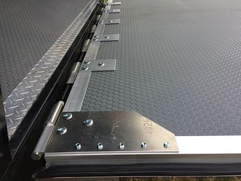 Ramp Door Construction - Forest River Forums Rv Lots, Trailer Ramps, Enclosed Trailer, Enclosed Trailers, Door Repair, Diamond Plate, Extruded Aluminum, Forest River, Bago