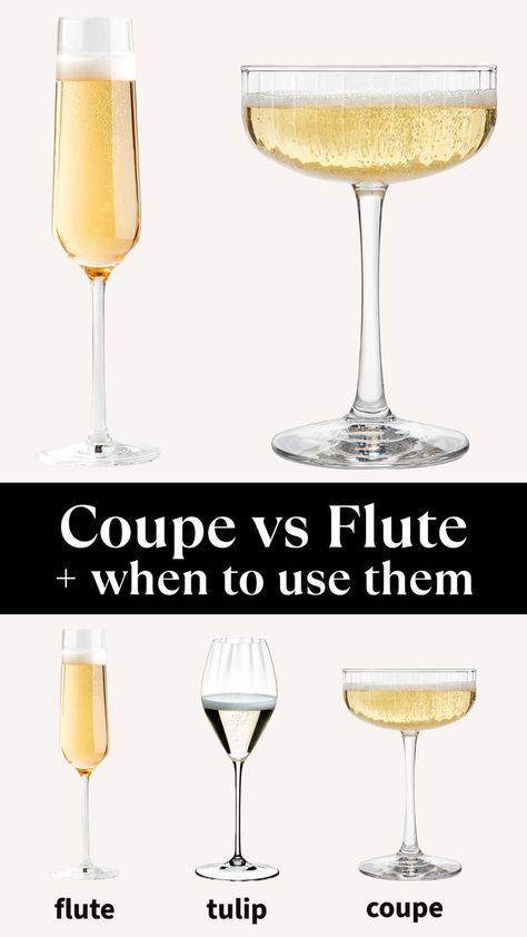 Types Of Champagne Glasses, Types Of Cocktail Glasses, Types Of Champagne, Vintage Cocktail Glasses, Vintage Champagne Glasses, Fun Wine Glasses, Champagne Drinks, Best Champagne, Champagne Taste