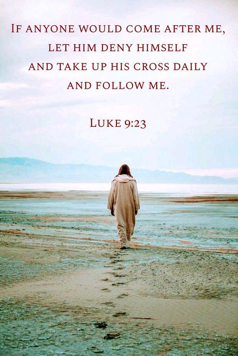 Deny Yourself, Luke 9, Losing My Religion, Beautiful Scripture, Christian Bible Verses, Bible Verses Quotes Inspirational, Son Of God, Christian Bible, Verse Quotes