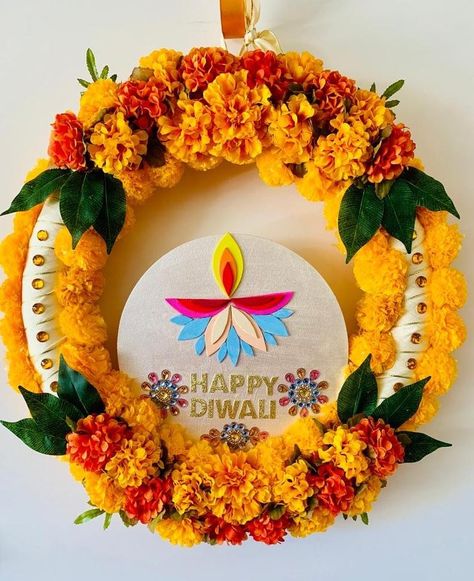 Annaprasana Decor, Diwali Wreath, Hindu Wedding Decor, Indian Floral Decor, Navratri Decor, Fest Decor, Mehendi Decoration, Pooja Room Decor, Drape Lehenga