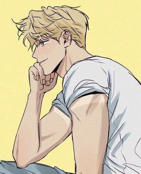 Blonde Male Drawing, Blonde Hair Guy Drawing, Cute Male Oc Art Blonde, Blonde Man Drawing, Blond Guy Drawing, Blonde Boy Character Design, Blonde Anime Characters Guy, Blond Guy Art, Blonde Guy Drawing