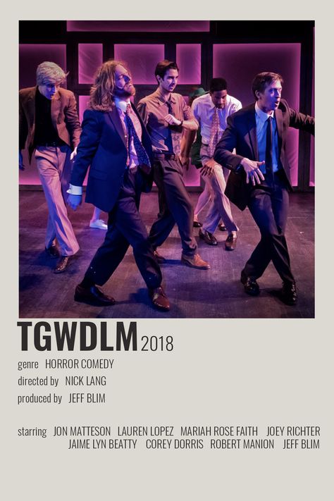 [ alternative minimalist polaroid movie tv show poster ] [ listed: original starkid cast of tgwdlm the musical ] @killingcari Starkid Aesthetic, Tgwdlm Starkid, Starkid Wallpaper, Jon Matteson, Musical Theatre Posters, Team Starkid, Theatre Poster, Musical Theater, Movie Posters Minimalist