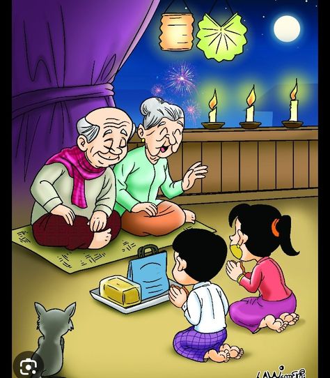 Water Festival Myanmar Cartoon, Thadingyut Festival Drawing, Thadingyut Festival Photo, Thadingyut Festival Design, Thadingyut Festival, Dad In Heaven Quotes, Peaky Blinders Wallpaper, Buddhist Art Drawing, Myanmar Art