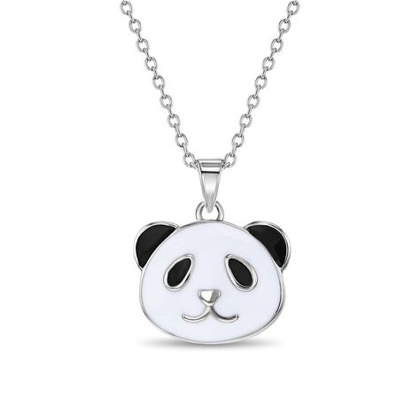 PRICES MAY VARY. DETAILS: A lovely and eye-catching cute panda necklace for your animal lover children, ages 4 to 14 years old. It's time to celebrate with this darling child's panda pendant necklace. This jewelry is a great finishing touch for your girl's daily fashionable outfit. A cute necklace which was crafted in enamel colors and cute panda design, rests on its own matching 16 inch link chain. She will know how much she is loved every time she wears this timeless and elegant accessory. HYP Panda Necklace, Panda Charm, Bear Jewelry, Necklace For Girls, Bear Necklace, Bear Pendant, Kids Necklace, Cute Necklace, Girls Necklaces