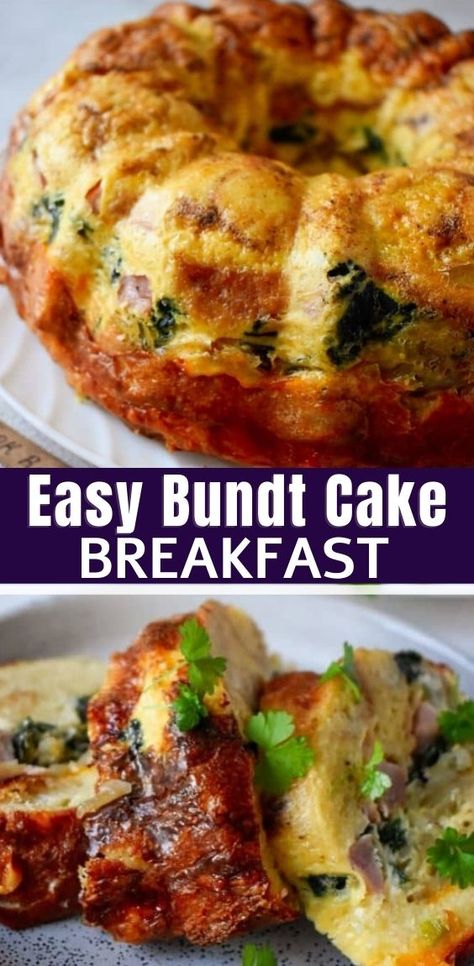 Bundt Cake Breakfast, Breakfast Bundt Cake, Cake Breakfast, Easy Bundt Cake, Bundt Cakes Recipes, Vegan Pumpkin, Breakfast Recipes Casserole, Breakfast Items, Breakfast Cake