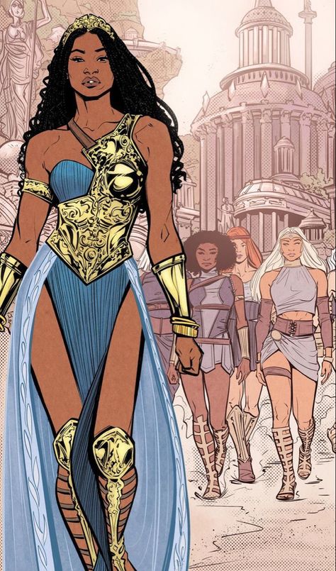 Queen Nubia, Wonder Woman Art, Afrique Art, Black Comics, Black Cartoon Characters, Black Characters, Black Cartoon, Female Character Design, Black Women Art