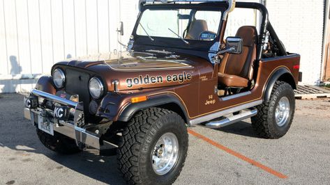 Jeep Golden Eagle, Cj Jeep, Big Girl Toys, Jeep Cj7, Cool Jeeps, Jeep Cj, Golden Eagle, Mocha Brown, Mecum Auction