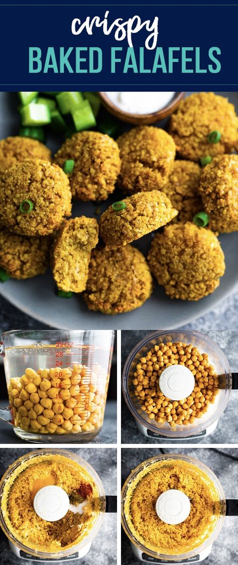 Simple Falafel Recipe, Meditteranean Snacks, Baked Falafel Recipe, Baked Falafel, Falafel Recipe, Simple Pantry, Pantry Ingredients, Falafels, Sweet Peas