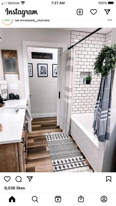 Bathroom Farmhouse Style, Farmhouse Inspiration, Modern Farmhouse Bathroom, House Bathroom, Farmhouse Bathroom, Beautiful Bathrooms, Tag A Friend, House Inspo, The Bathroom