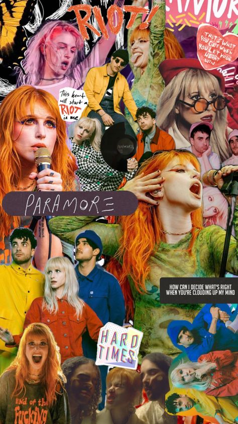 Paramore Wallpaper, Hayley Williams Style, Paramore Band, Hayley Wiliams, Haley Williams, Hayley Paramore, Paramore Hayley Williams, Christian Slater, Music Collage