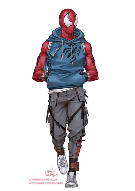 ArtStation - Ben Reilly (Scarlet Spider) Scarlet Spider Ben Reilly, Inhyuk Lee, Ben Reilly, Spider Costume, Arte Nerd, Spiderman Suits, Scarlet Spider, Spiderman Cosplay, Spiderman Artwork