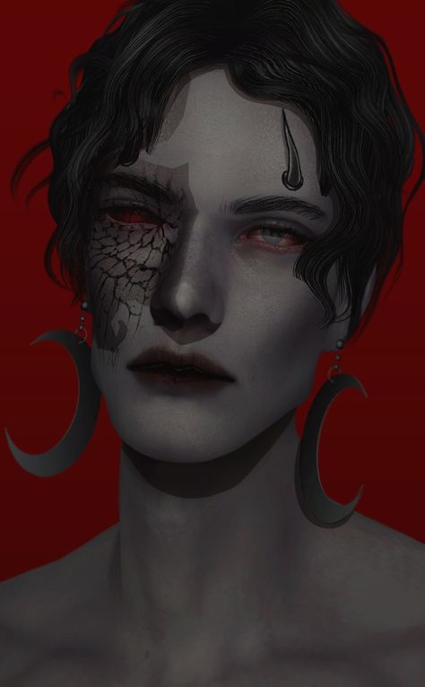 Sims Inspiration, Sims 4 Patreon, Vampire Makeup, Makeup Cc, Instagram Goals, Alt Goth, Halloween Eyes, Sims 4 Characters, The Sims 4 Download