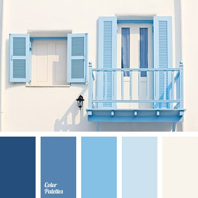 Resource that helps you in color selection, specially created with this aim; it is the generator of inspiration. In Color Balance, Kleiner Pool Design, Trendy Kitchen Colors, Color Palette Ideas, Wall Living Room, Shades Of Light Blue, Palette Ideas, Shades Of Light, Blue Colour Palette