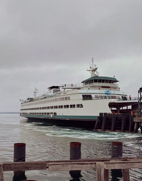 Bainbridge Island Aesthetic, Ferry Boat Aesthetic, Ferry Aesthetic, Seattle Tattoos, Seattle Aesthetic, Seattle Ferry, Bainbridge Island Washington, Jeep Renegade Trailhawk, Hike Mountain