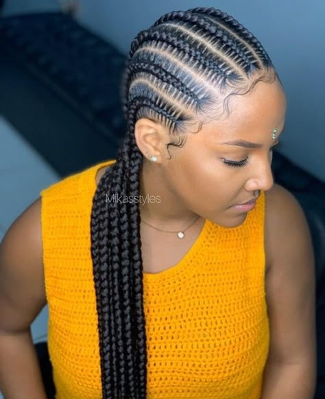 Hairpiece Hairstyles For Black Women, Medium Stitch Braids Cornrows, Latest Knotless Braids Hairstyles, Cornrows For Black Women Natural Hair, Simple Cornrow Braids, Feed In Braids Hairstyles Cornrows, Simple All Back Cornrows Hairstyles, Feed In Braids Cornrows, Stitch Braids Cornrows