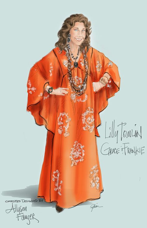 Grace & Frankie, Gina DeDomenico on ArtStation at https://www.artstation.com/artwork/8e96Nn Frankie Clothing, Costume Concept, Grace And Frankie, Influential Women, Costume Designer, Signature Look, Bold Fashion, Television Show, Style Icons