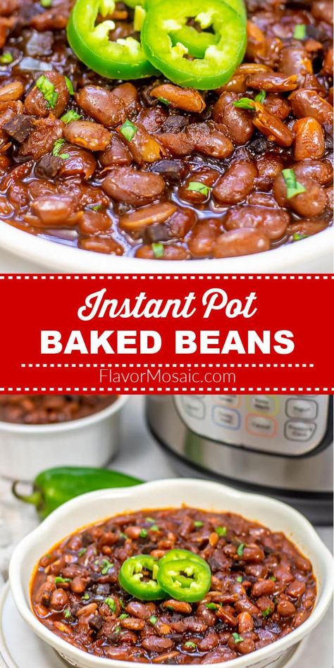 Instant Pot Baked Beans, The Best Baked Beans, Baked Beans From Scratch, Maple Baked Beans, Best Baked Beans, Baked Beans With Bacon, Bbq Baked Beans, Bbq Beans, Baked Bean Recipes