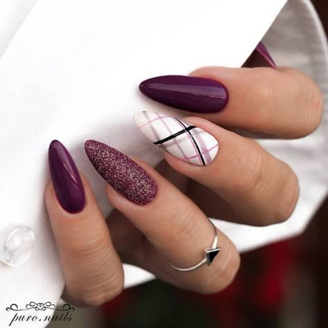 Fall Nails Art, Trendy Fall Nails, Dark Nail Designs, Nails Art Designs, Classy Nail Designs, Fall Nail Art Designs, Short Nails Art, Her Nails, Winter Nail Designs