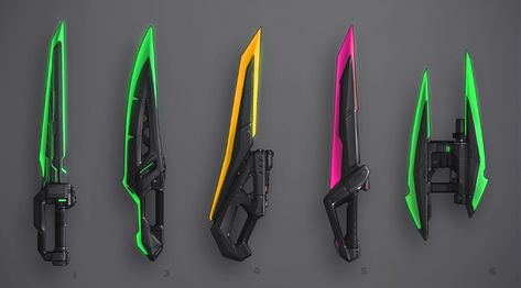 Scifi Knife, Cool Swords, Futuristic Technology, Armor Concept, 판타지 아트, Swords, Different Types, Cyberpunk, Science Fiction