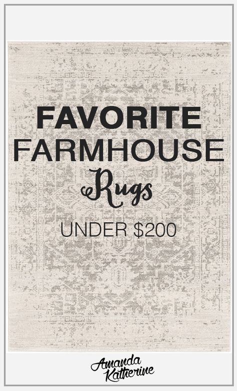 Affordable, Neutral Farmhouse Rugs Modern Farmhouse Rugs, Farmhouse Rugs Living Room, Farmhouse Dining Room Rug, Farmhouse Style Rugs, Beautiful Modern Farmhouse, Ikea Built In, Wainscoting Styles, Neutral Farmhouse, Dining Rug