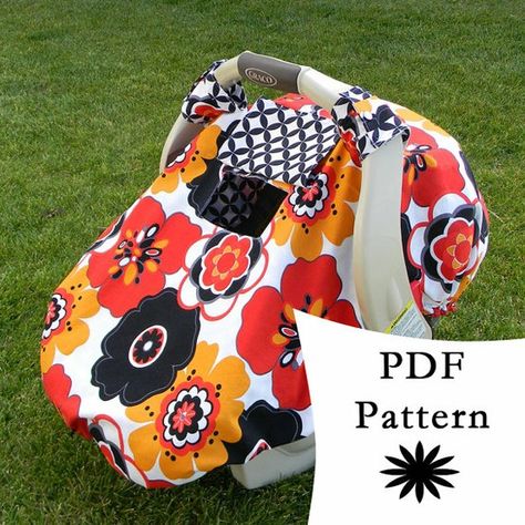 Combining this "fitted" style with a zip front for easy access. The weather's got nothing on my winter baby! Car Seat Canopy Pattern, Car Seat Canopy, Baby Pattern, Sewing Machine Cover, Baby Car Seat, Infant Car Seat Cover, Diy Bebe, Carseat Canopy, Baby 2