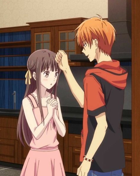 KYO X TOHRU FRUITS BASKET Kyo X Tohru, Kyo Manga, Fruits Basket Kyo, Fruits Basket Manga, Tamako Love Story, Tohru Honda, Fruits Basket Anime, A Silent Voice, Fruits Basket