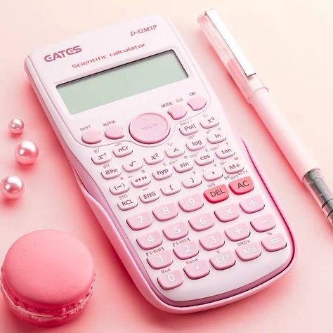 Pink Calculator, Scientific Calculators, Tout Rose, Kawaii School Supplies, Catty Noir, Scientific Calculator, Cool School Supplies, Stationary School, Cute Stationary