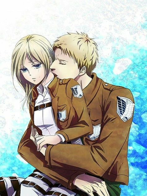 KristaxReiner Christa Attack On Titan, Attack On Titan Krista, Christa Lenz, Historia Reiss, Attack On Titan Ships, Attack On Titan Season, Attack On Titan Fanart, Attack On Titan Art, Eren Jaeger