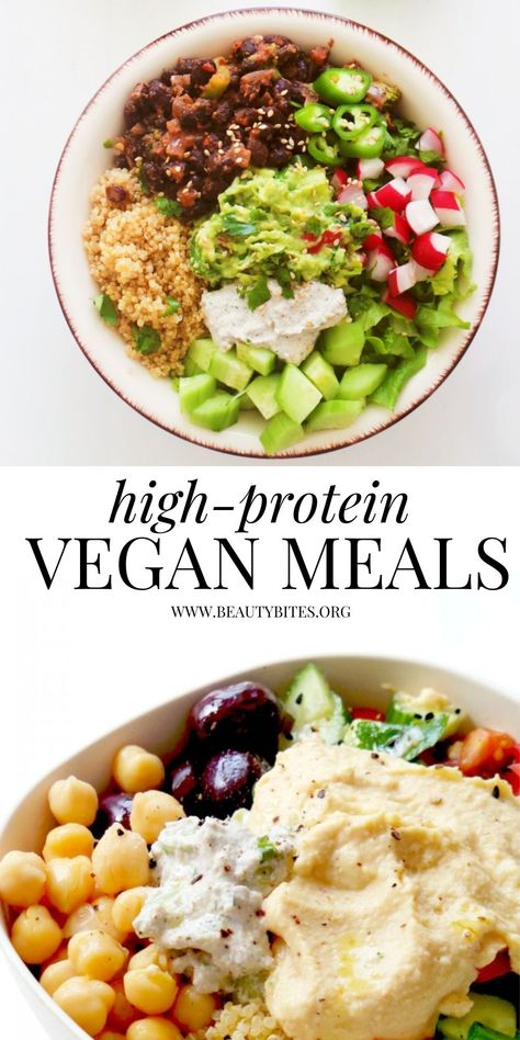 Protein Rich Vegan Meals, High Protein Meals Without Meat, Vegan Protein Meal Plan, Vegan Weight Lifting Meal Plan, Plant Based High Protein Meals, Vegan High Protein Meals, High Protein Plant Based Meals, Meatless Sandwiches, Vegan High Protein Recipes